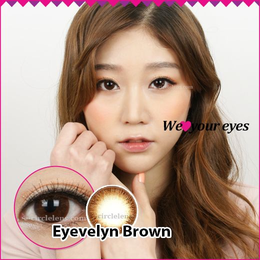 Eyevelyn Brown Contacts at e-circlelens.com